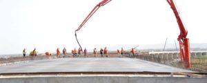 Lucrările la Autostrada Moldova (A7), pe tronsonul Focşani – Bacău, avansează rapid