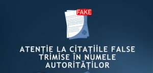 DNSC avertizează asupra folosirii de către infractori a identităţii vizuale a unor instituţii în tentativele de (…)