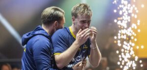 Truls Moregard a câştigat unul dintre cele mai tari meciuri din istoria tenisului de masă! Punctul victoriei, epic