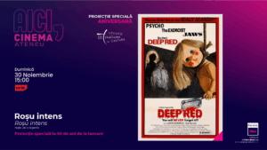 Cinema Ateneu Iași – Proiecție specială „Roșu intens / Profondo rosso” – 50 de ani de la lansare
