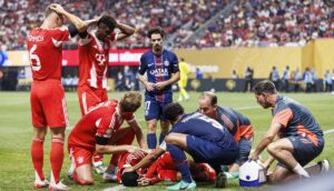 Cât va lipsi Jamal Musiala, după accidentarea teribilă din PSG – Bayern 2-0. Verdict crunt pentru starul bavarezilor