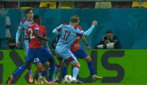 Penalty anulat cu ajutorul VAR la Baba Alhassan în FCSB – Feyenoord
