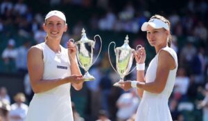 Elise Mertens şi Veronika Kudermetova au câștigat titlul la Wimbledon, la dublu feminin