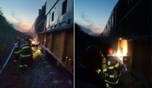 Botoşani: Incendiu la locomotiva unui tren de călători; cauza – o defecţiune la sistemul de frânare