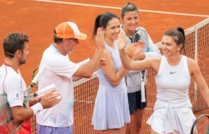 Spectacol la Iaşi Open, în demonstrativul în care au jucat Simona Halep, Andrei Pavel şi Stan Wawrinka!