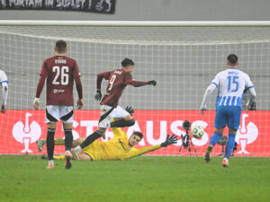 Albion Rrahmani a venit cu tricoul Rapidului la interviu: “Un sentiment foarte frumos”