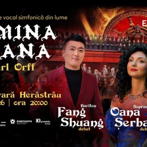 CARMINA BURANA – cu tenorul Ştefan von Korch în linia solistică – în premieră în aer liber în Bucureşti, pe 17 iulie (…)