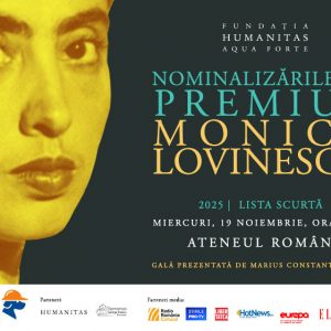 Nominalizările la Premiul „Monica Lovinescu“ 2025 – lista scurtă