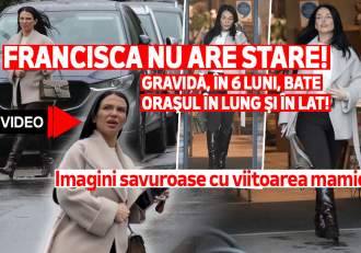 Francisca nu are stare! Gravidă, în 6 luni, bate oraşul în lung şi în lat! Imagini savuroase cu viitoarea mamică