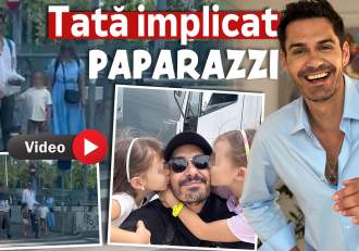 Cum își petrece George Burcea timpul cu fetițele! Imagini exclusive cu fostul soț al Andreei Bălan și cele mici