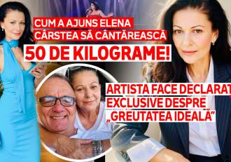 Cum a ajuns Elena Cârstea să cântărească 50 de kilograme! Artista face declarații exclusive despre „greutatea ideală”