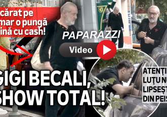 Gigi Becali, show total! A cărat pe umar o pungă plină cu cash! Atenţie, Luţu nu lipseşte din peisaj! | PAPARAZZI