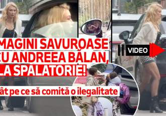 Imagini savuroase cu Andreea Bălan, la spălătorie! Cât pe ce să comită o ilegalitate