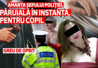 Amanta șefului poliției, păruială în instanță, pentru copil | Greu de oprit