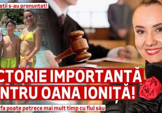 Victorie importantă pentru Oana Ioniță! Magistrații s-au pronunțat! Coregrafa poate petrece mai mult timp cu fiul său.