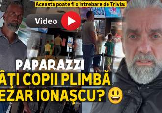 Aceasta poate fi o intrebare de Trivia: Câți copii plimbă Cezar Ionascu? | PAPARAZZI
