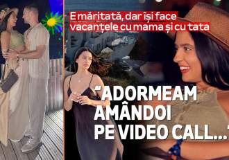 Oana Moşneagu este măritată, dar îşi face vacanţele cu mama şi cu tata: 