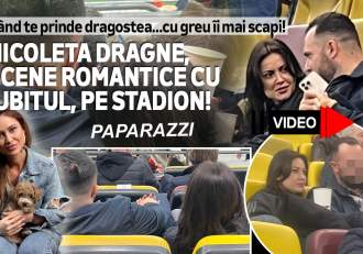 Când te prinde dragostea...cu greu îi mai scapi! Nicoleta Dragne, scene romantice cu iubitul, pe stadion!