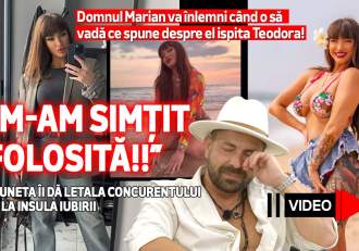 Domnul Marian va înlemni când o să vadă ce spune despre el ispita Teodora! „M-am simțit folosită!!” Bruneta îi dă (…)
