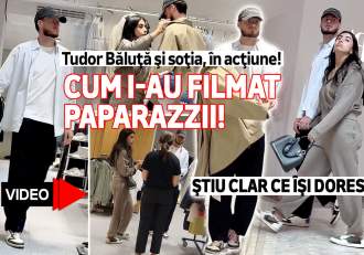 Tudor Băluţă şi soţia, în acţiune! Cum i-au filmat paparazzii! Ştiu clar ce îşi doresc!