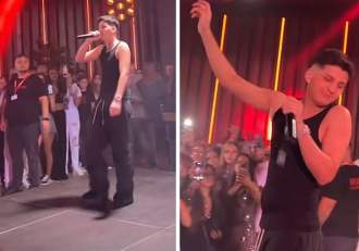 Abi Talent, lovit în față, în timpul concertului! Cu ce a aruncat unul dintre spectatori în trapper | VIDEO
