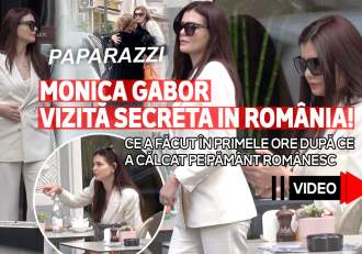 Monica Gabor, vizită secretă în România! Ce a făcut în primele ore după ce a călcat pe pământ românesc | PAPARAZZI