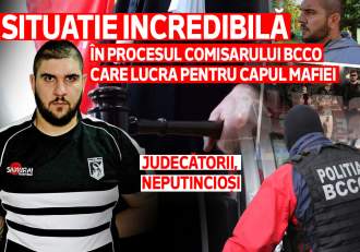 Situație incredibilă în procesul comisarului BCCO care lucra pentru capul mafiei | Judecătorii, neputincioși