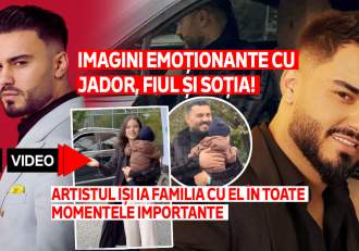 Imagini emoționante cu Jador, fiul și soția! Artistul își ia familia cu el, în toate momentele importante