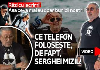 Râzi cu lacrimi! Așa ceva mai au doar bunicii noștri! Ce telefon folosește, de fapt, Serghei Mizil!