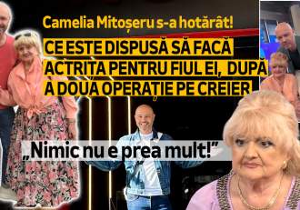 Camelia Mitoșeru s-a hotărât! Ce este dispusă să facă actrița pentru fiul ei, după a doua operație pe creier: „Nimic (…)