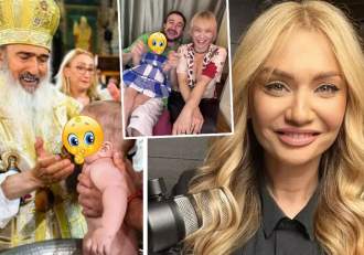 Cristina Cioran și-a botezat băiețelul! Alex Dobrescu a lipsit de la slujba oficiată de ÎPS Teodosie | FOTO