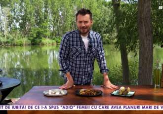 Rețetă de porumb copt cu două sosuri. Chef Horia Manea a pregătit și un desert, pe lângă preparatul principal și starter