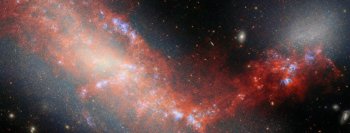 Telescopul Webb a descoperit un pod cosmic care leagă două galaxii pitice