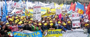 Protest al lucrătorilor din Administrația publică locală, în Capitală