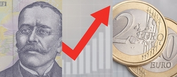Leul o ia la vale. Este a treia consecutiv zi în care scade în raport cu moneda unică europeană