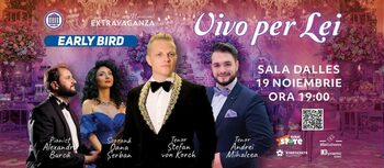 După două concerte în America Centrală, tenorul ŞTEFAN von KORCH revine la Bucureşti pentru recitalul „VIVO PER LEI” (…)