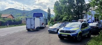 Mehedinţi: Poliţiştii desfăşoară acțiunea preventivă „TRUCK & BUS”