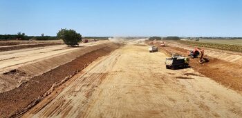 Lucrările pe lotul Chiribiș- Biharia a Autostrăzii Transilvania lucrările au ajuns, în 5 săptămâni, la 12%