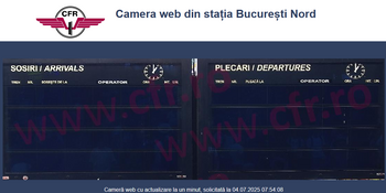 Panourile de informare şi camerele video din Gara de Nord NU FUNCȚIONEAZĂ, vineri dimineață. Precizările CFR despre (…)