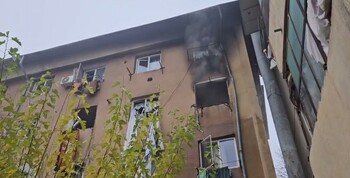 Explozie, urmată de incendiu la o garsonieră din Balș. Cinci persoane au avut nevoie de îngrijiri medicale