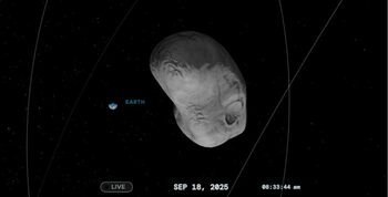 Un asteroid cât un zgârie-nori, privit nu demult ca fiind cel mai periculos pentru Pământ, trece azi pe lângă noi