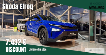 Mega Auto – Škoda Iași lansează oferta specială pentru noul SUV 100% electric: Škoda Elroq 50