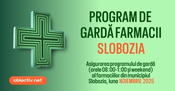 Program de gardă farmacii – Slobozia, luna NOIEMBRIE 2025