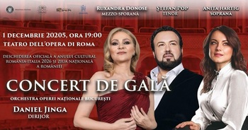 Opera Națională București deschide oficial Anul Cultural România – Italia 2026 printr-un Concert de Gală susținut la (…)