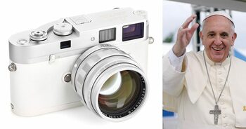 Aparat de fotografiat unicat dăruit Papei Francisc, vândut la licitație cu 6,5 milioane de euro
