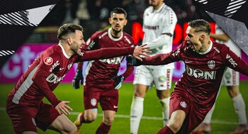 Cutremur în Superligă: CFR Cluj - Rapid 3-0. Liderul a fost pus cu botul pe labe de Daniel Pancu