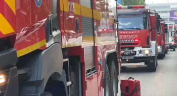 Incendiu puternic într-o hală a unei firme din judeţul Sălaj