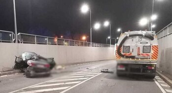 Accident mortal într-un pasaj din Timișoara. Șoferul de 21 de ani a murit, pasagerul este rănit