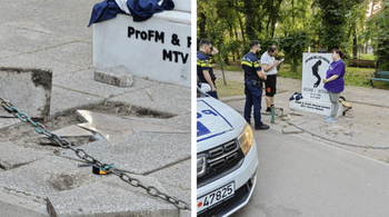 Monumentul lui Michael Jackson din Herăstrău, VANDALIZAT! Autoritățile au fost imediat sesizate