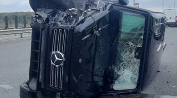 Accident grav pe autostrada A3: O mașină s-a răsturnat după ce a intrat în coliziune cu un alt autoturism